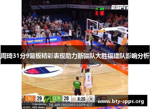 周琦31分9篮板精彩表现助力新疆队大胜福建队影响分析