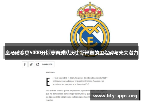 皇马破赛史5000分标志着球队历史新篇章的里程碑与未来潜力